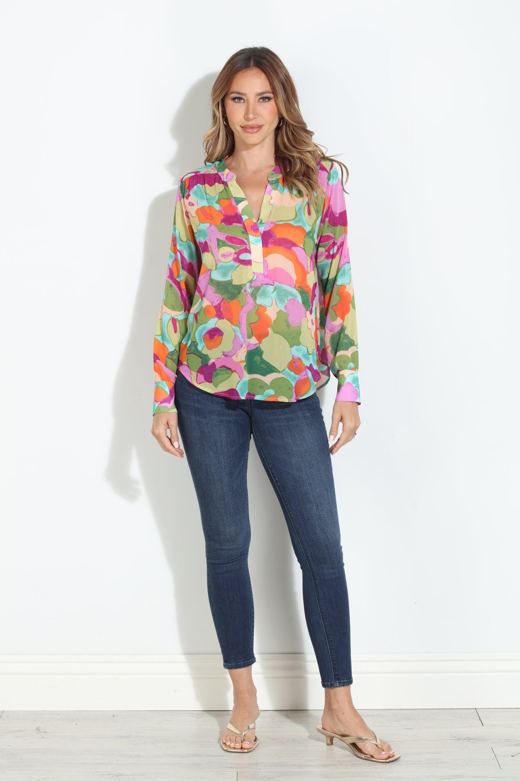 Malga Sheer Chiffon Blouse