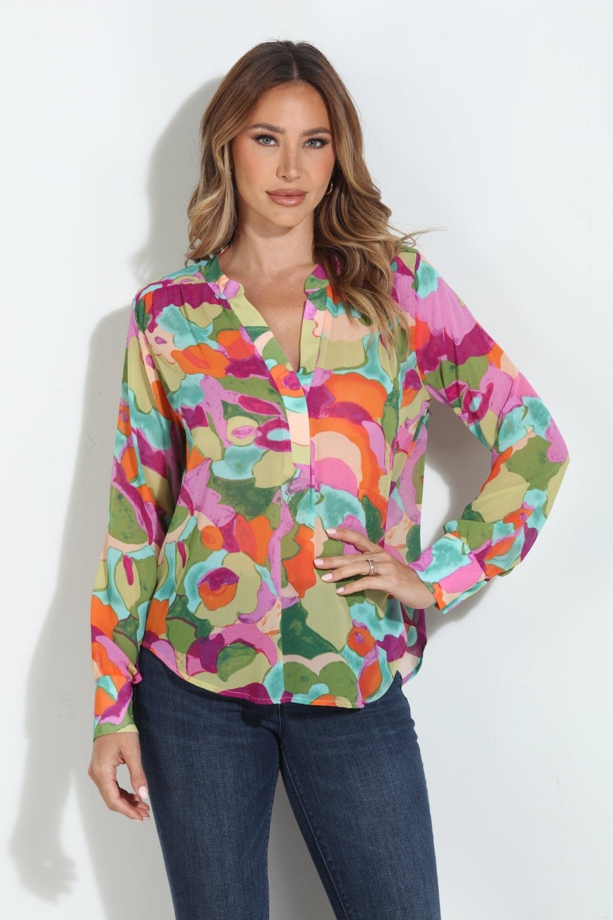 Malga Sheer Chiffon Blouse-FINAL SALE