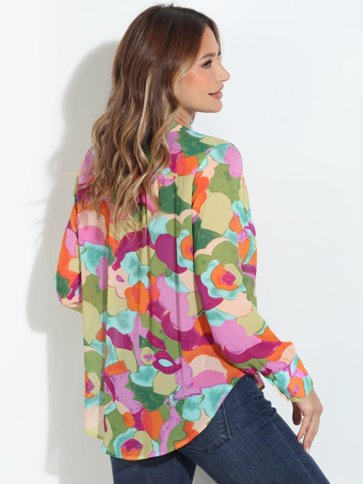 Malga Sheer Chiffon Blouse-FINAL SALE