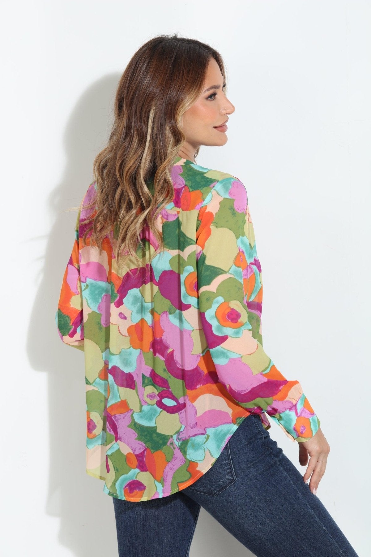 Malga Sheer Chiffon Blouse-FINAL SALE