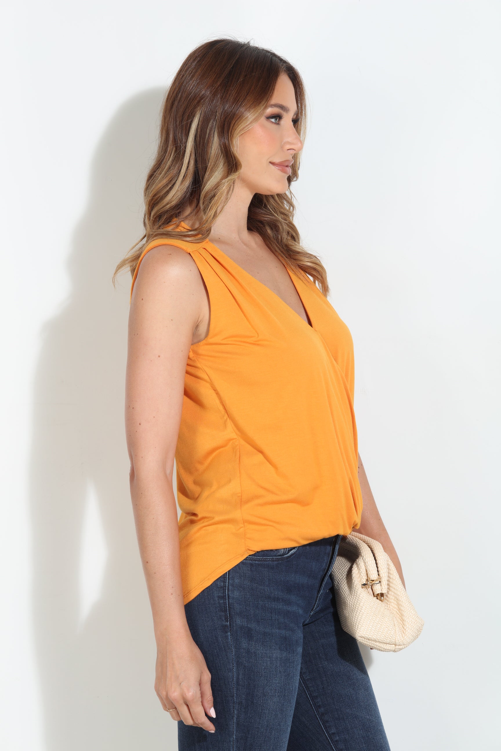 The Everyday Surplice Tank -Cheddar- BEST SELLER