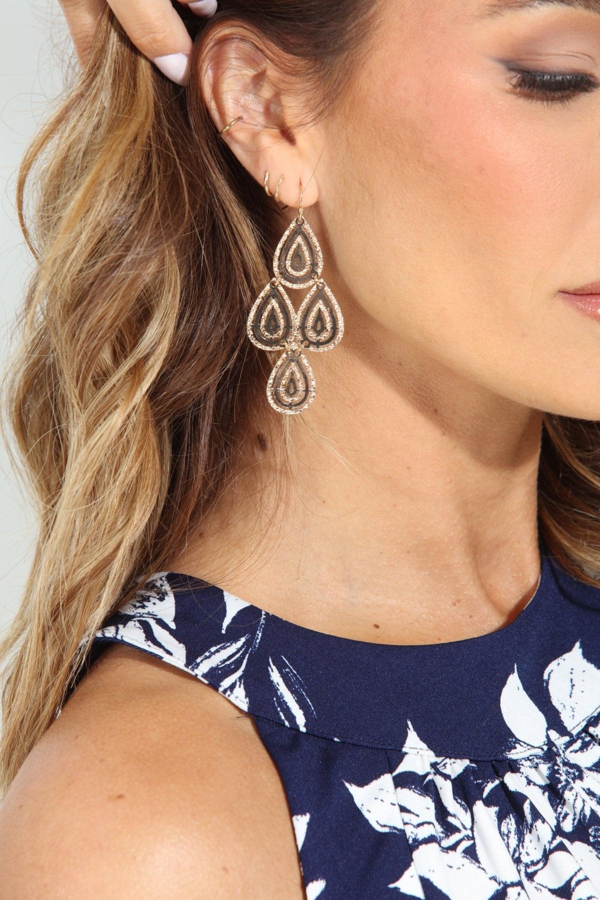 Kelli Geo Dangle Earrings-BEST SELLER