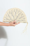 Bridget Woven Straw Clutch