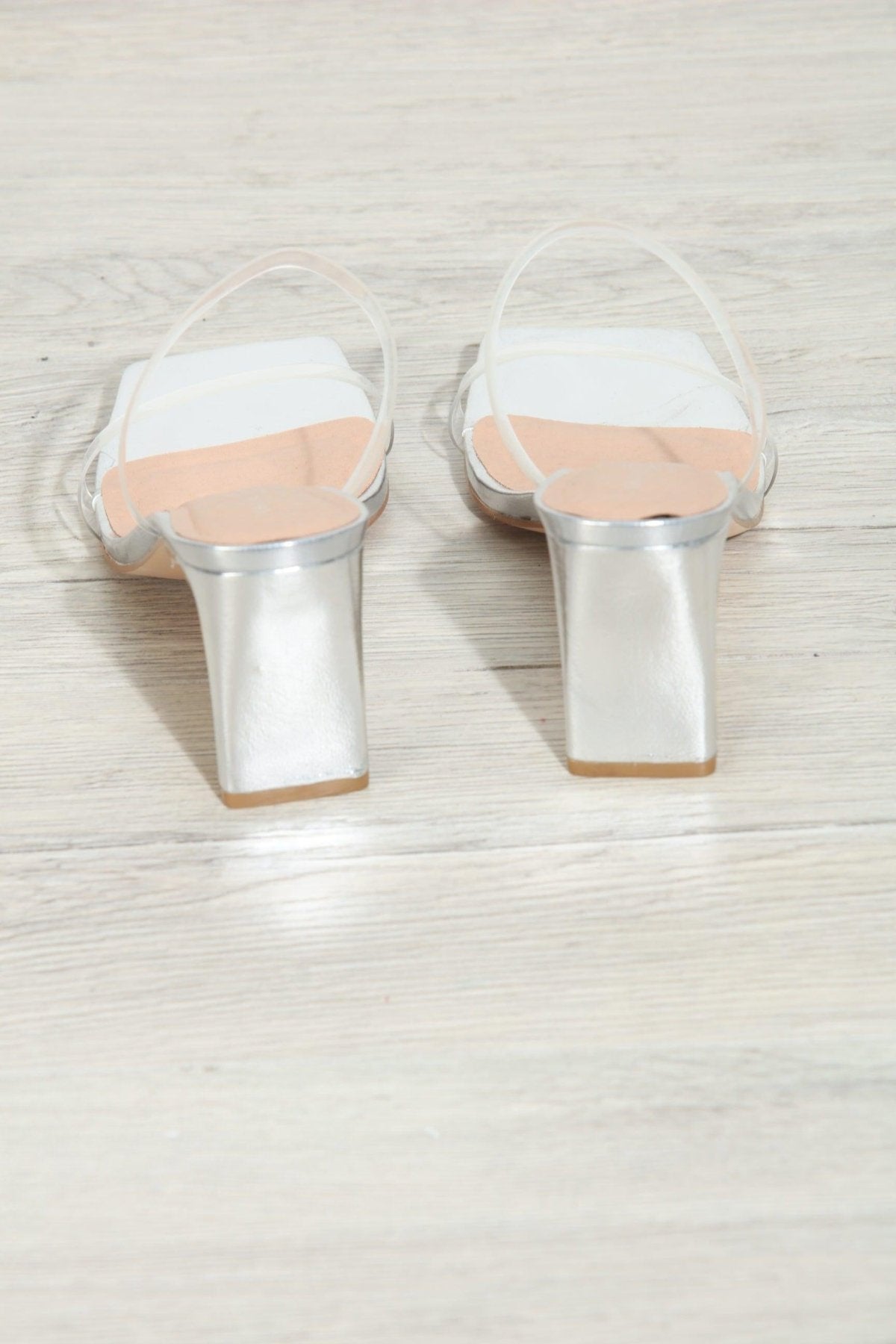 Chinese Laundry- Yaya Silver Heeled Sandals