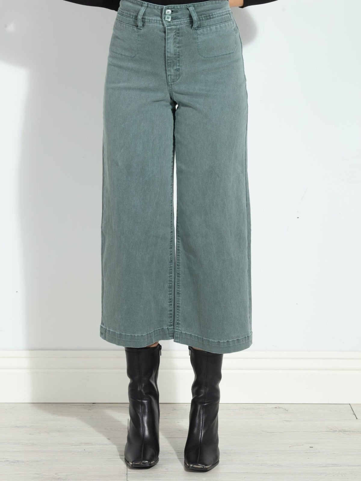 Unpublished Gemma Cropped  Pant- Seawater- FINAL SALE