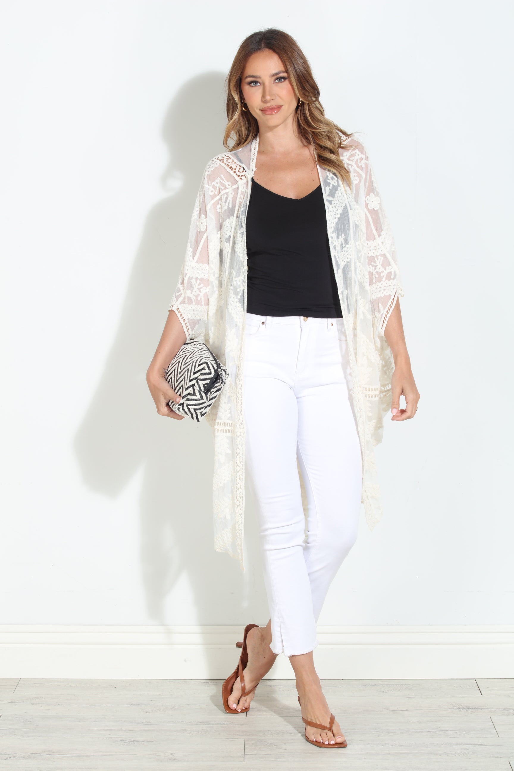 Kai Ivory Open Kimono-BEST SELLER