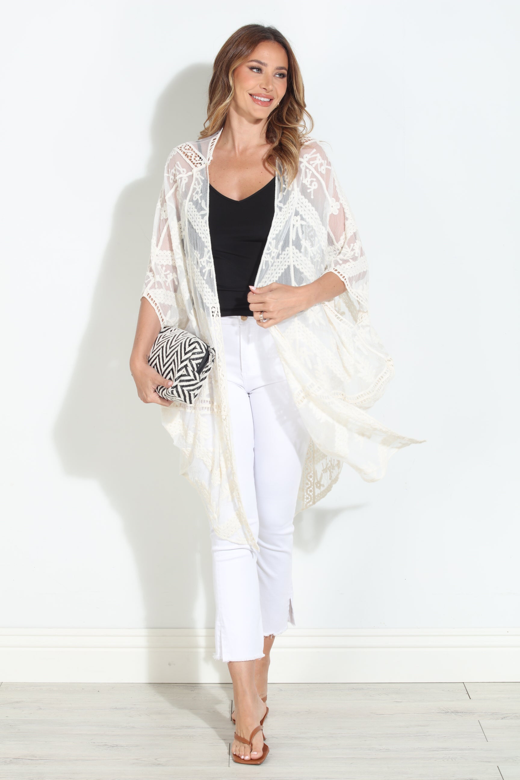 Kai Ivory Open Kimono-BEST SELLER