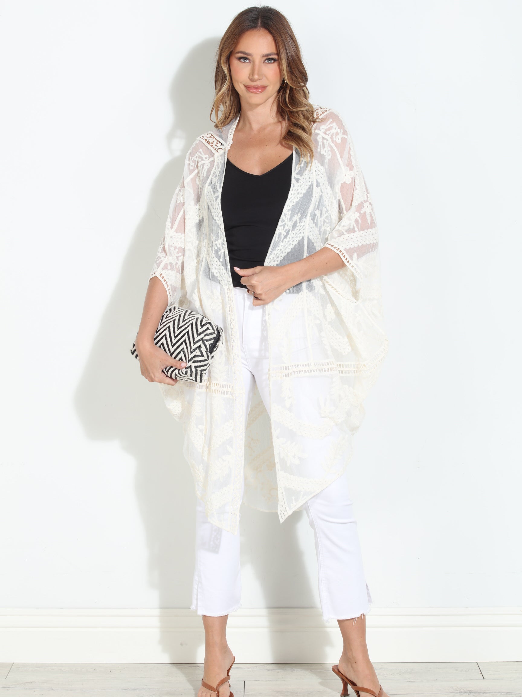 Kai Ivory Open Kimono-BEST SELLER