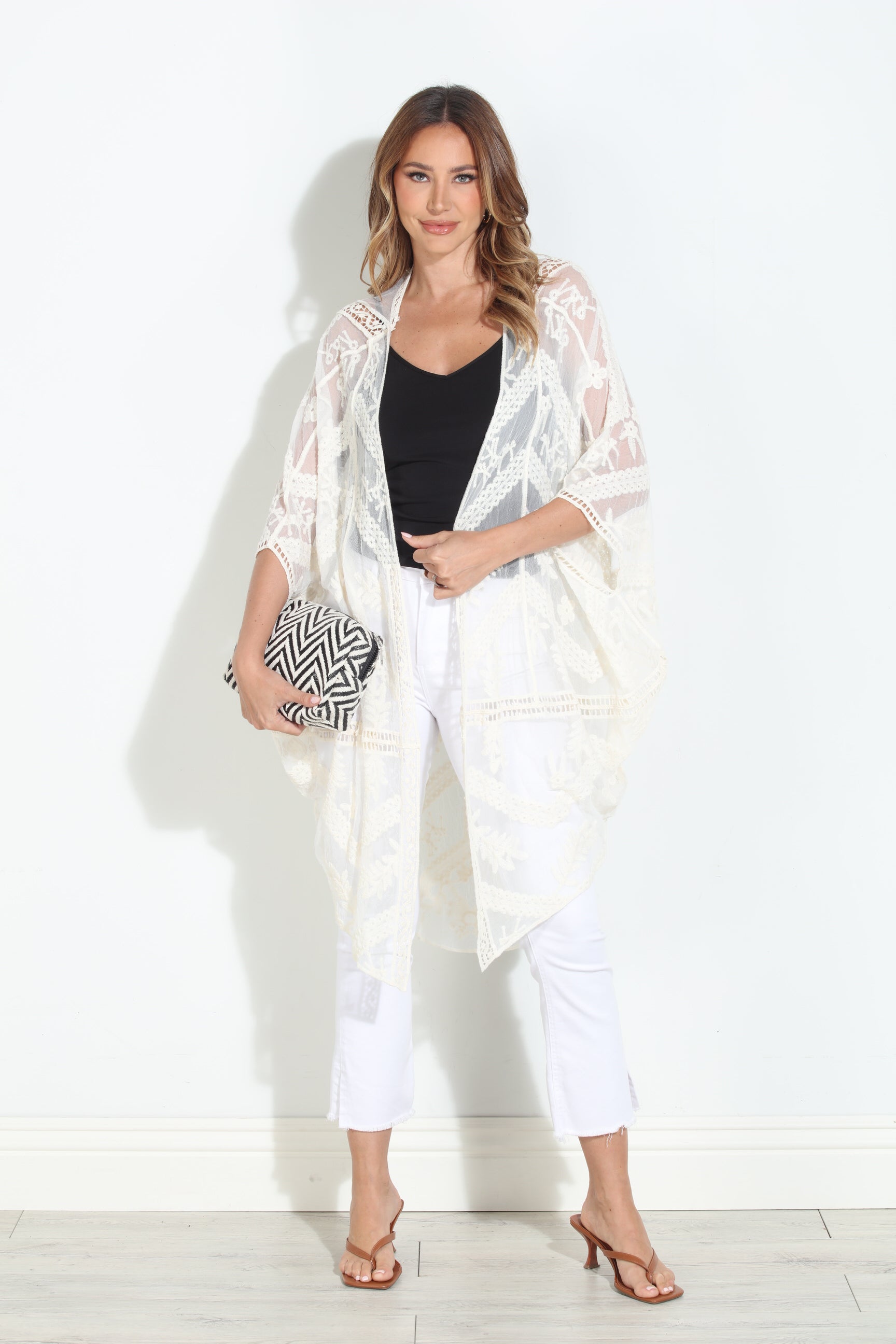 Kai Ivory Open Kimono-BEST SELLER