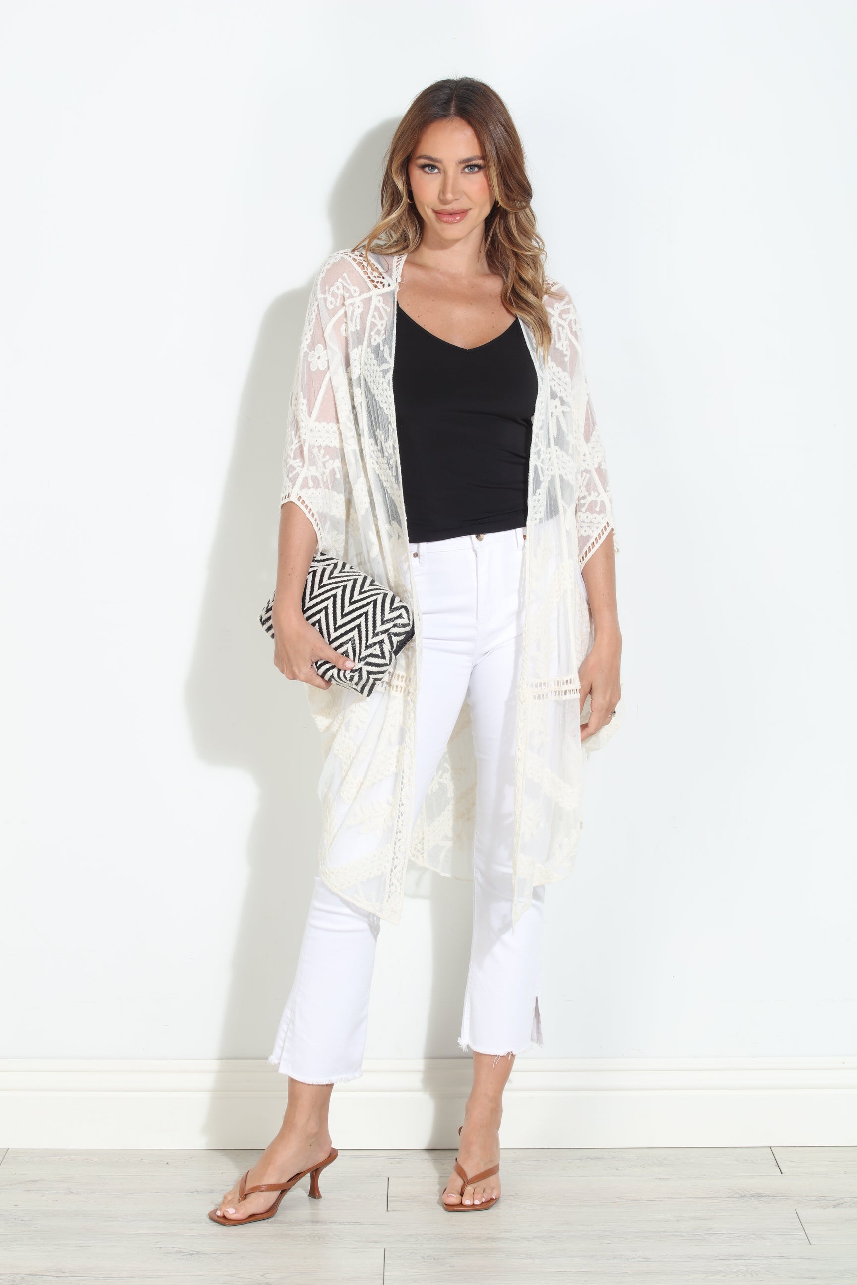 Kai Ivory Open Kimono-BEST SELLER