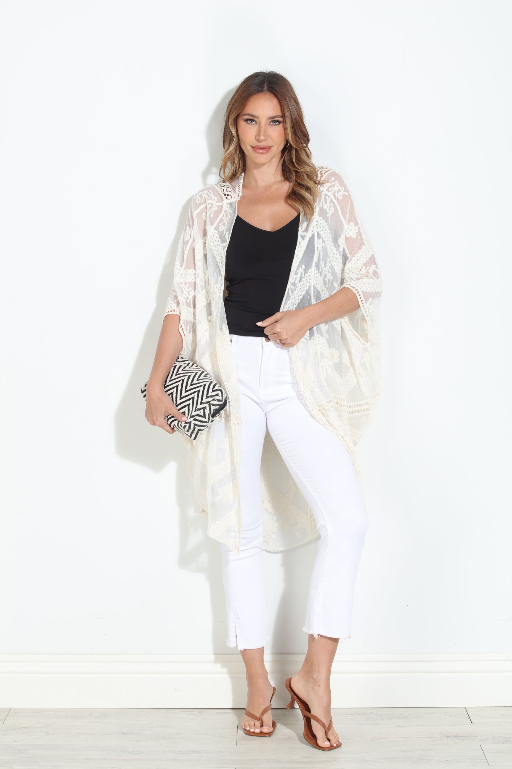 Kai Ivory Open Kimono-BEST SELLER