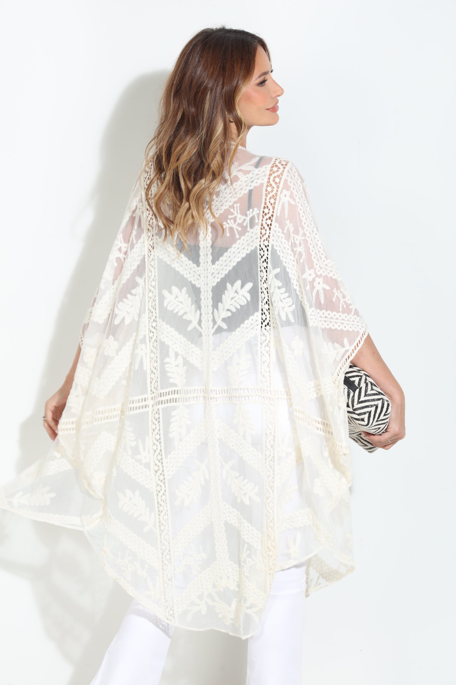 Kai Ivory Open Kimono-BEST SELLER