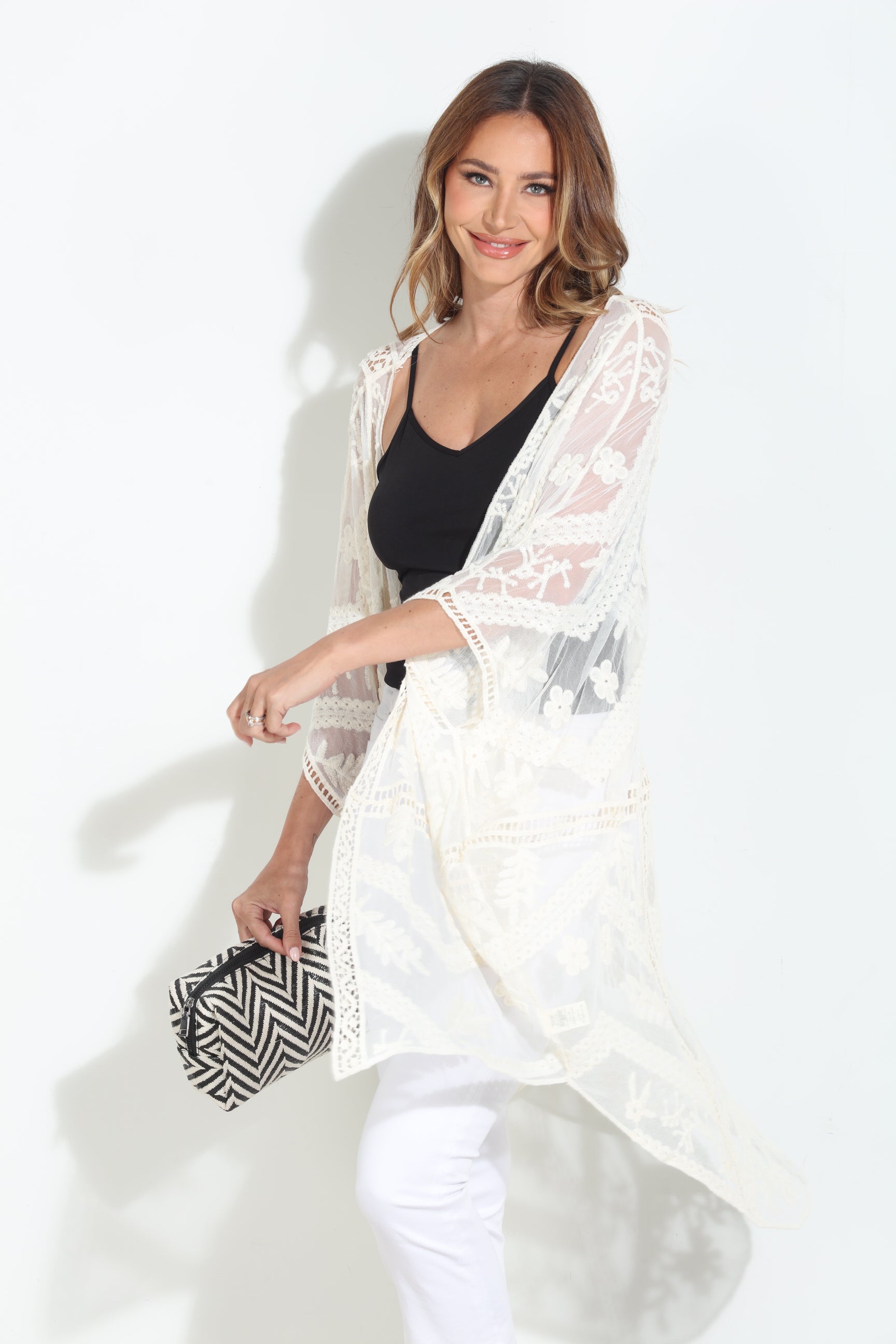 Kai Ivory Open Kimono-BEST SELLER