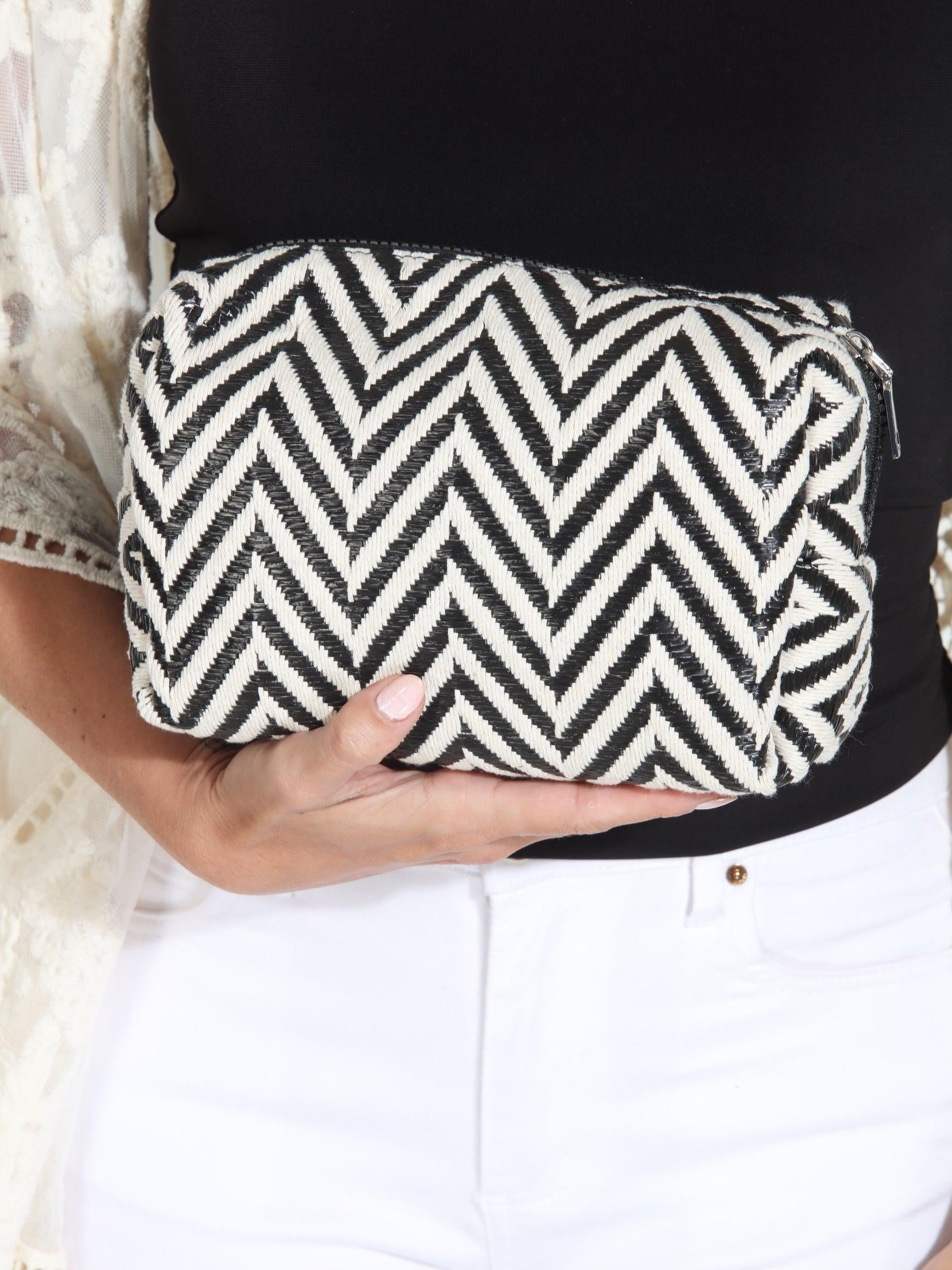 Woven Chevron Make-Up Bag-BEST SELLER
