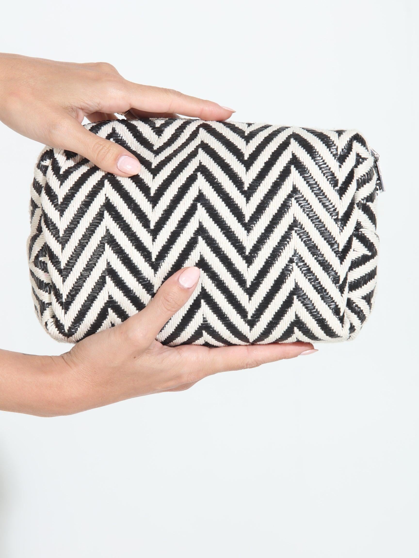 Woven Chevron Make-Up Bag-BEST SELLER