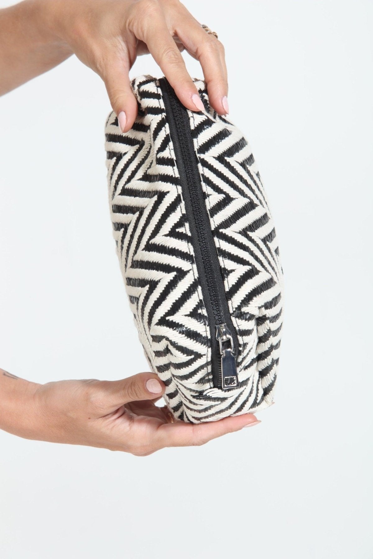 Woven Chevron Make-Up Bag-BEST SELLER