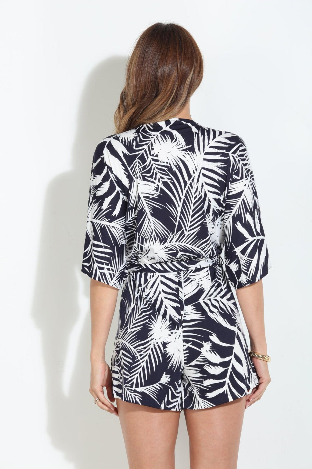 Caleta Kimono Sleeve Stretch Romper - BEST SELLER