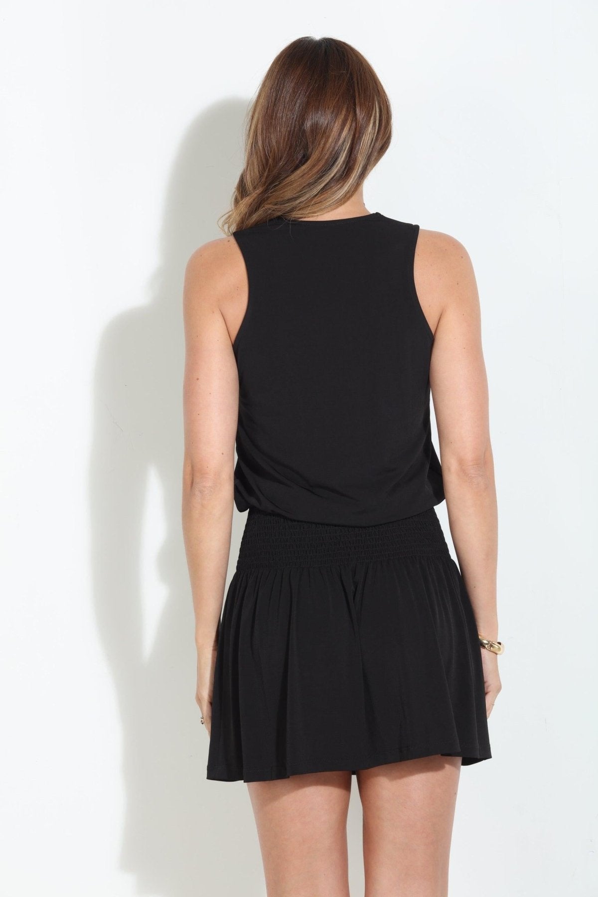 Black Drop Waist Dress-BEST SELLER