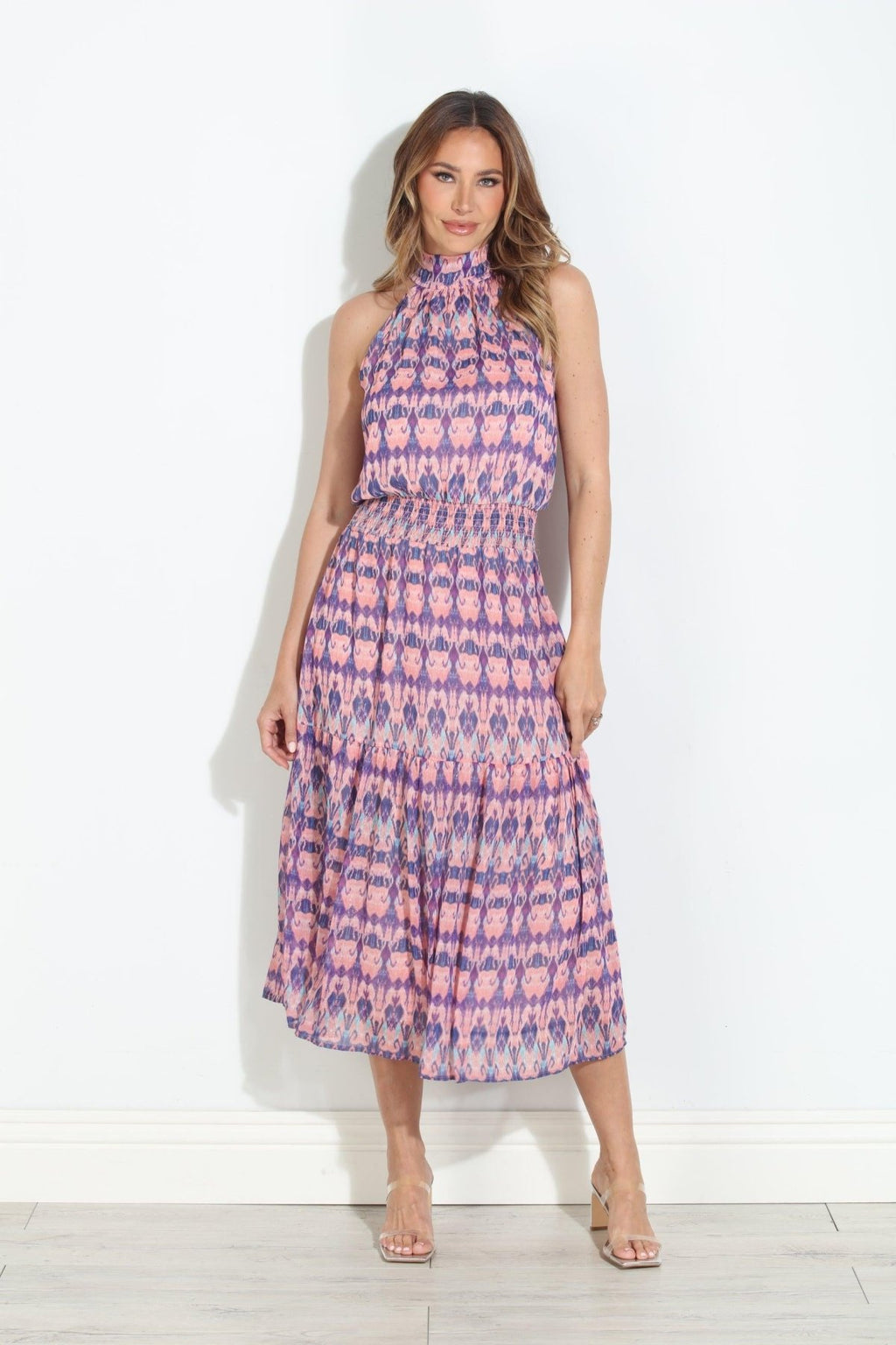 Franca Chiffon Halter Maxi-FINAL SALE