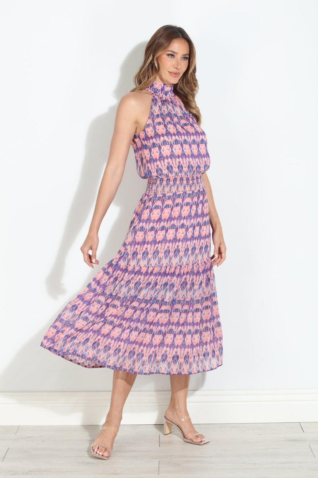 Franca Chiffon Halter Maxi-FINAL SALE