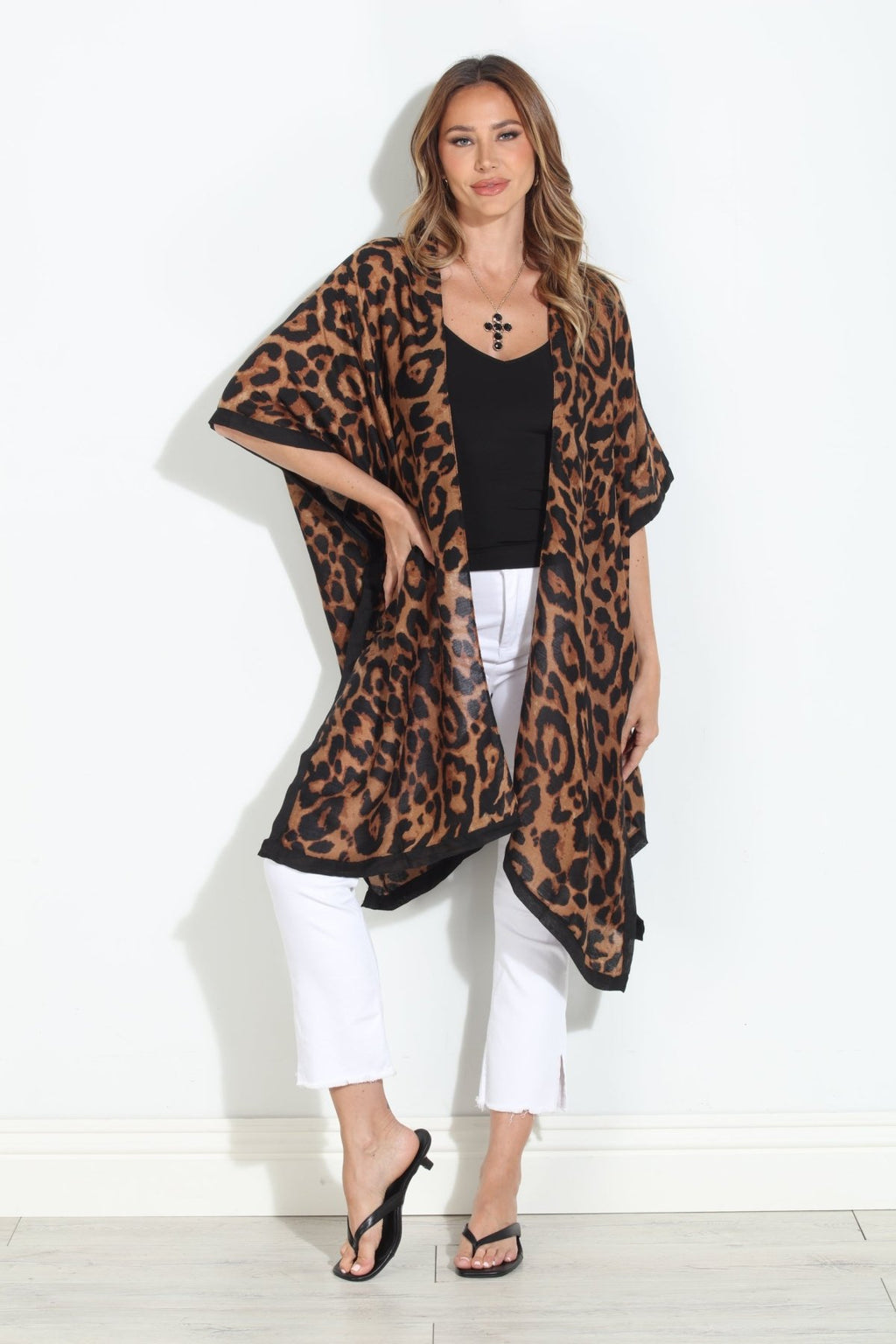 Leopard Print Kimono
