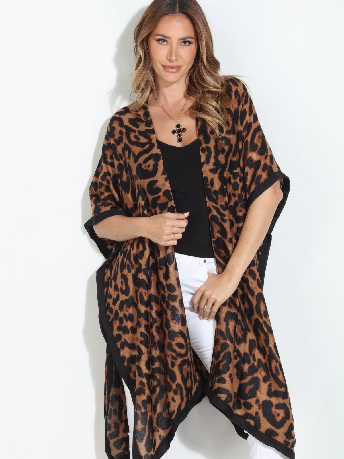 Leopard Print Kimono