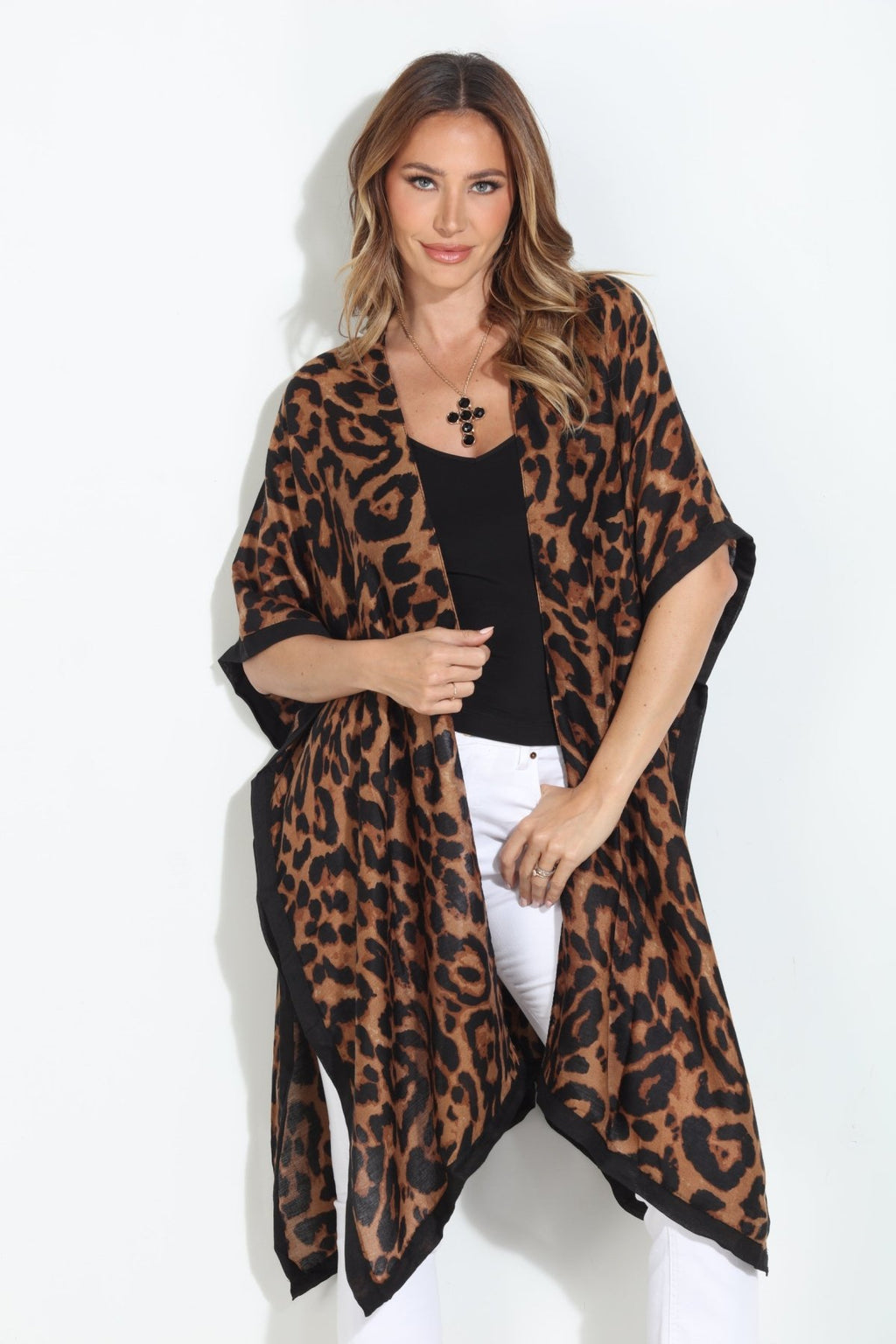 Leopard Print Kimono