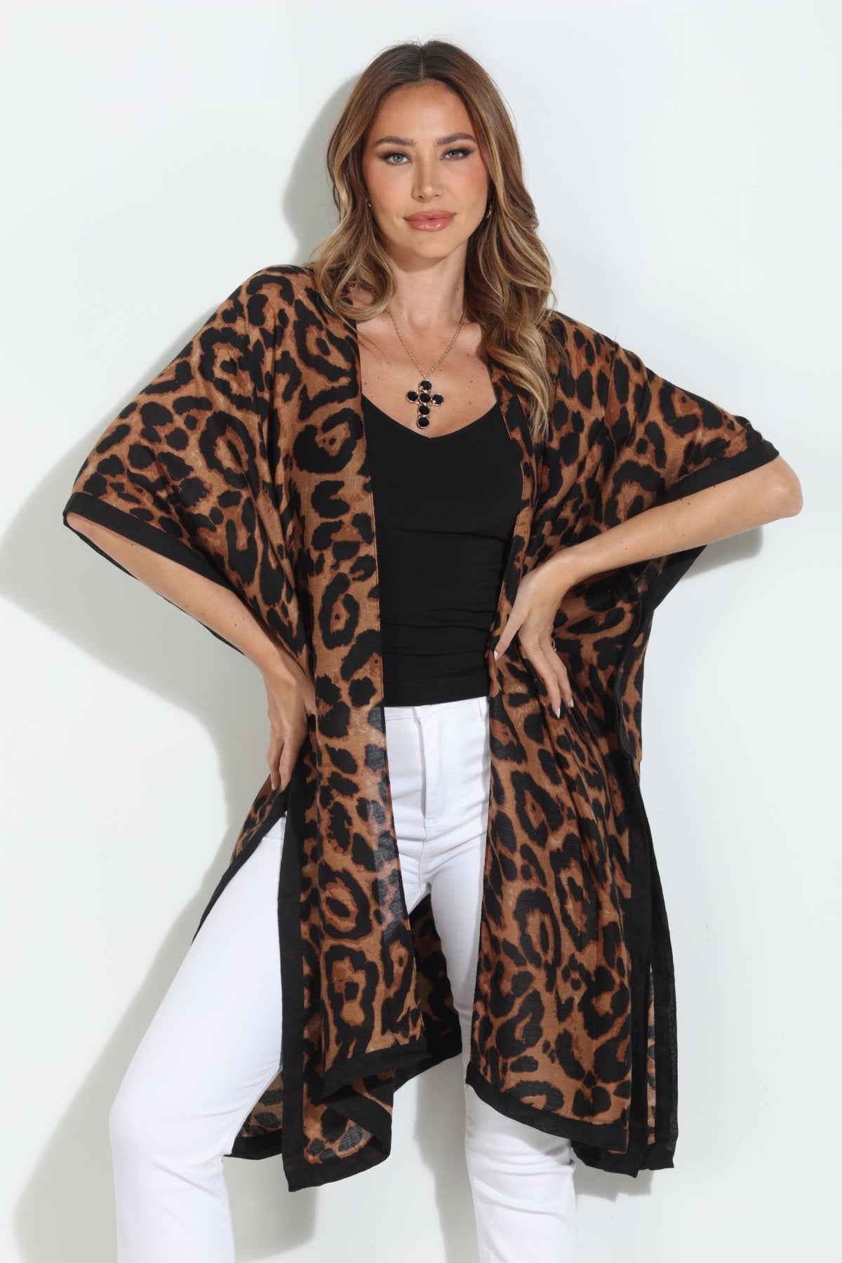 Leopard Print Kimono