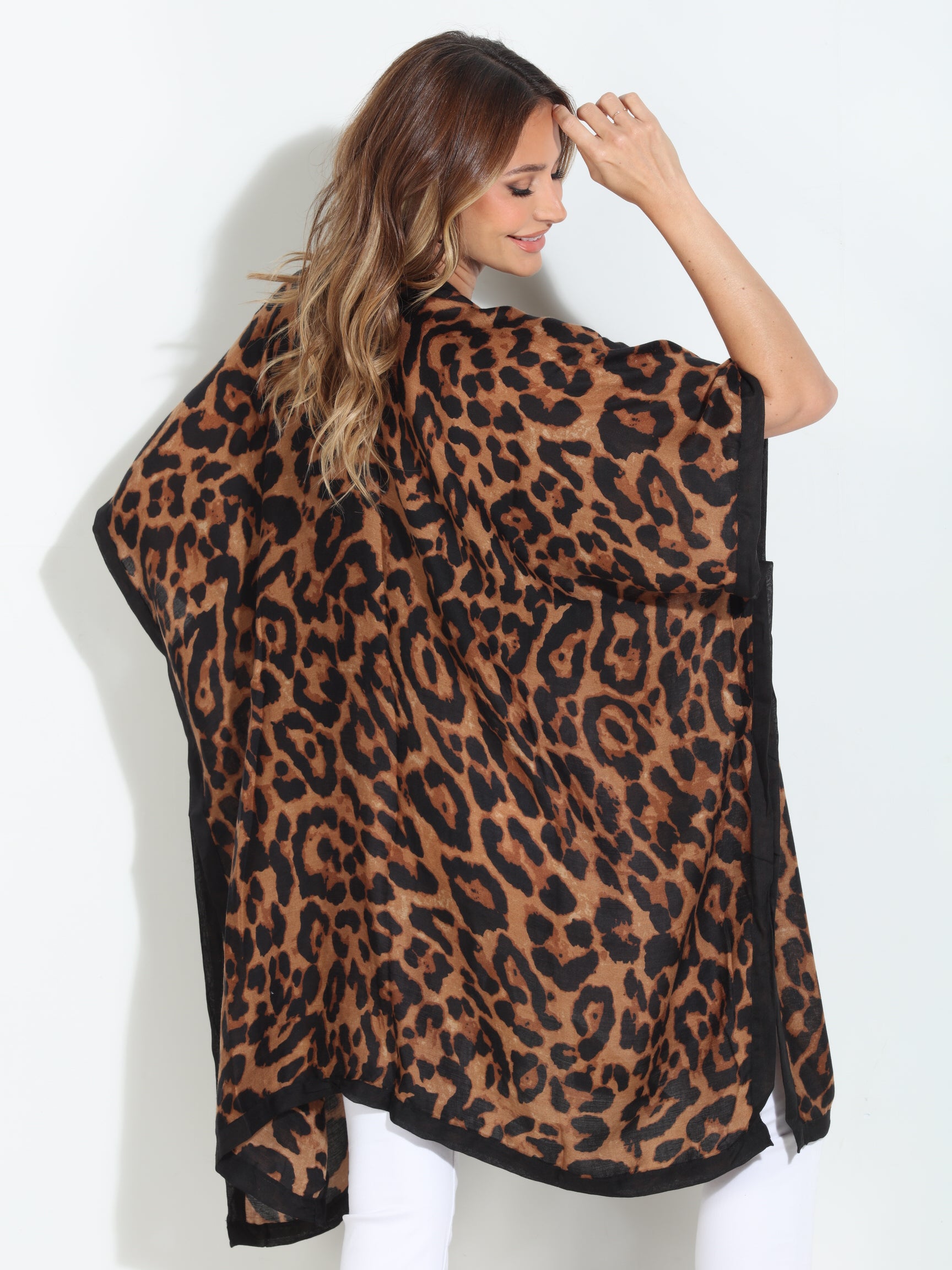 Leopard Print Kimono