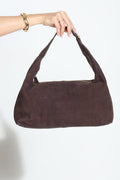 Maple Faux Suede Hobo Bag
