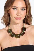 Daria Olive Statement Necklace