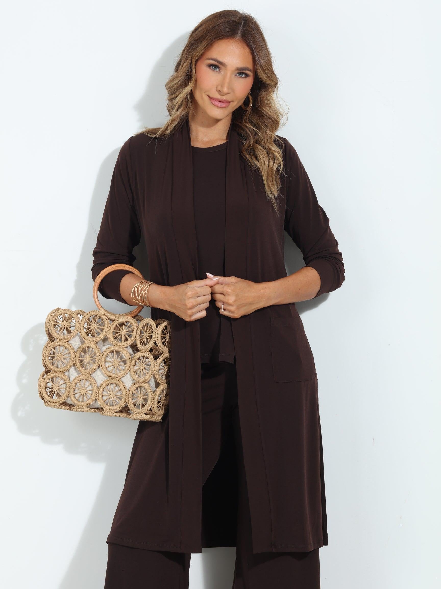 Chocolate Relaxed Lux Cardigan-BEST SELLER ✨