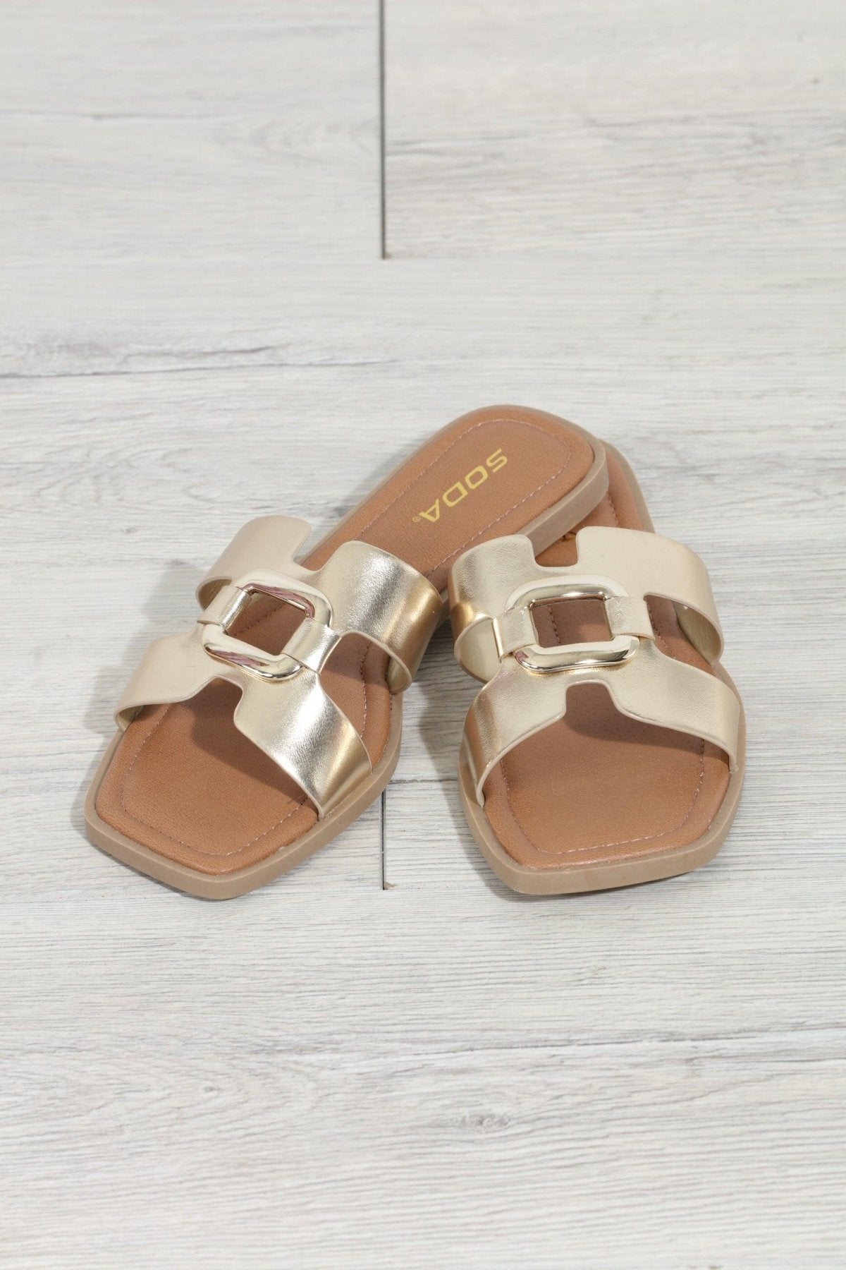 Feng Gold Buckle Sandal-FINAL SALE