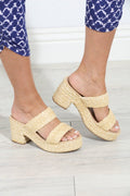 Botana Rattan Heeled Wedge-FINAL SALE