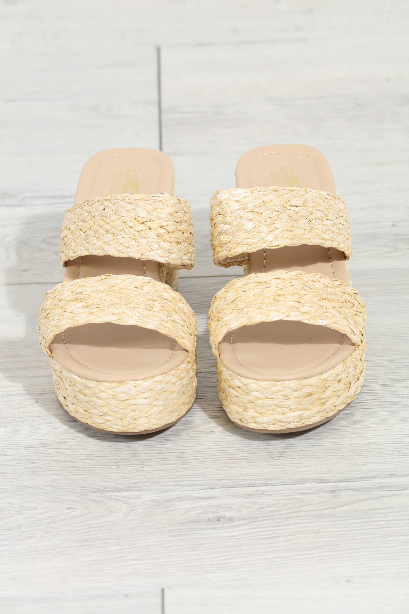 Botana Rattan Heeled Wedge