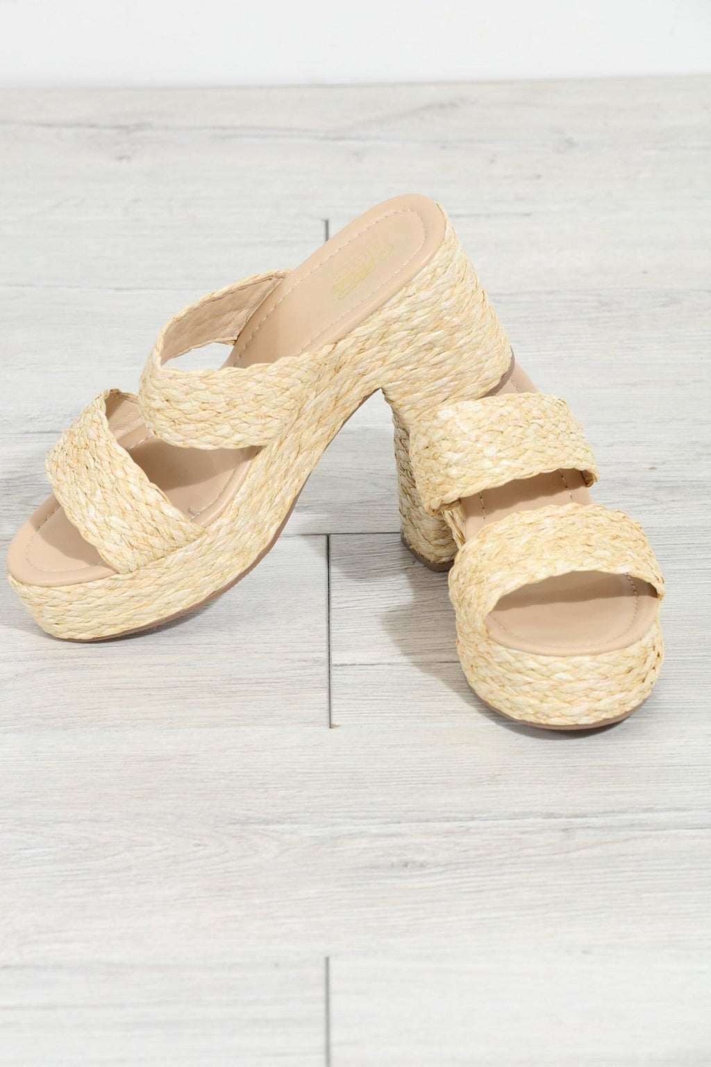 Botana Rattan Heeled Wedge-FINAL SALE