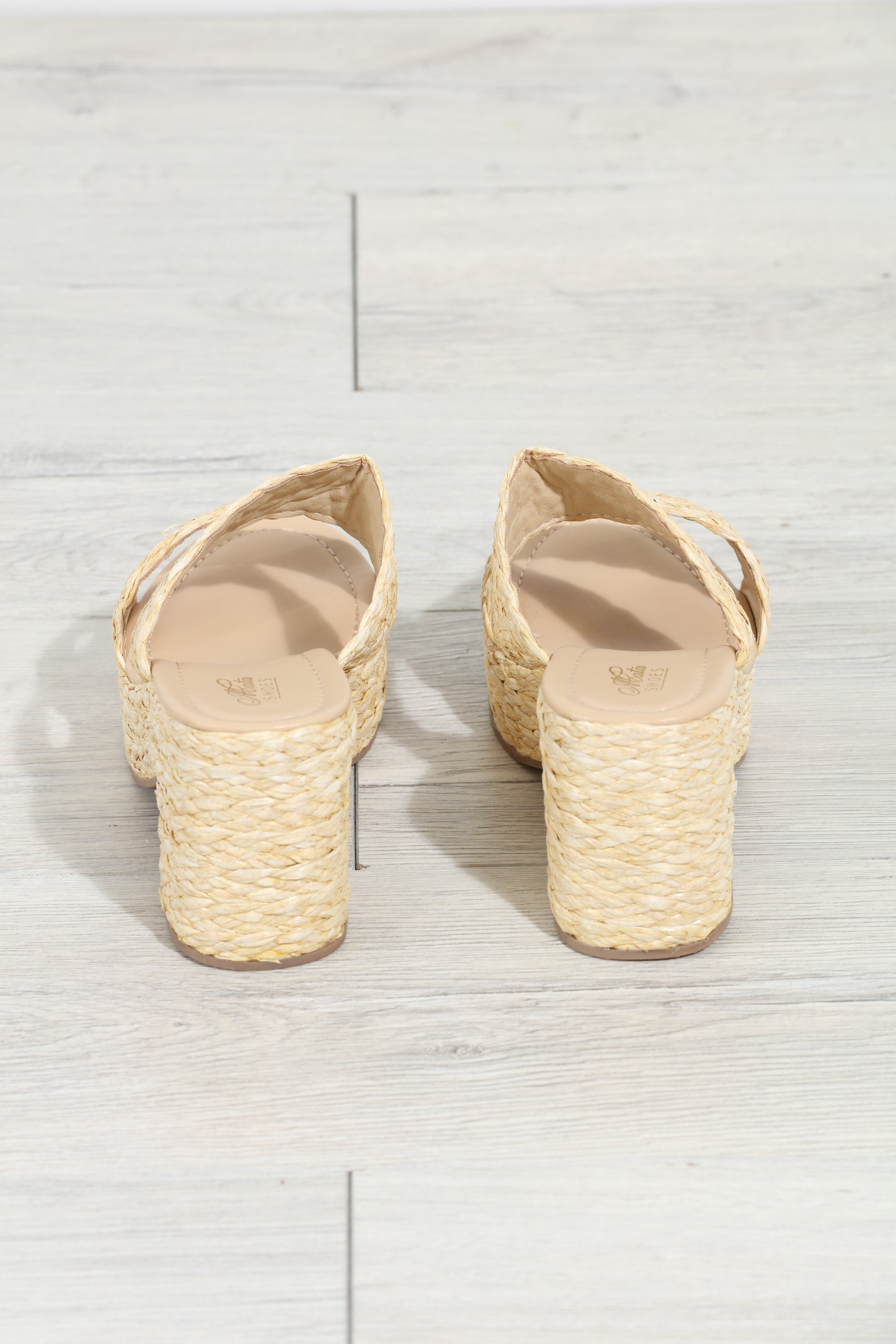 Botana Rattan Heeled Wedge