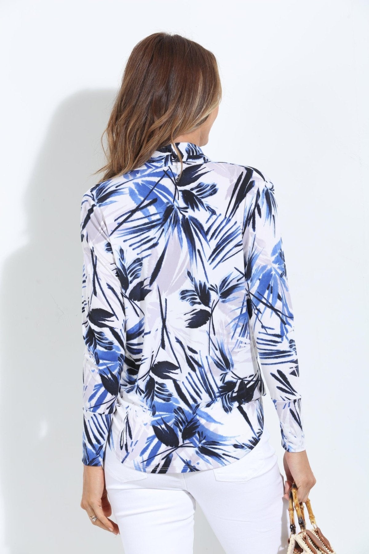 Ximena Draped Surplice Top-FINAL SALE