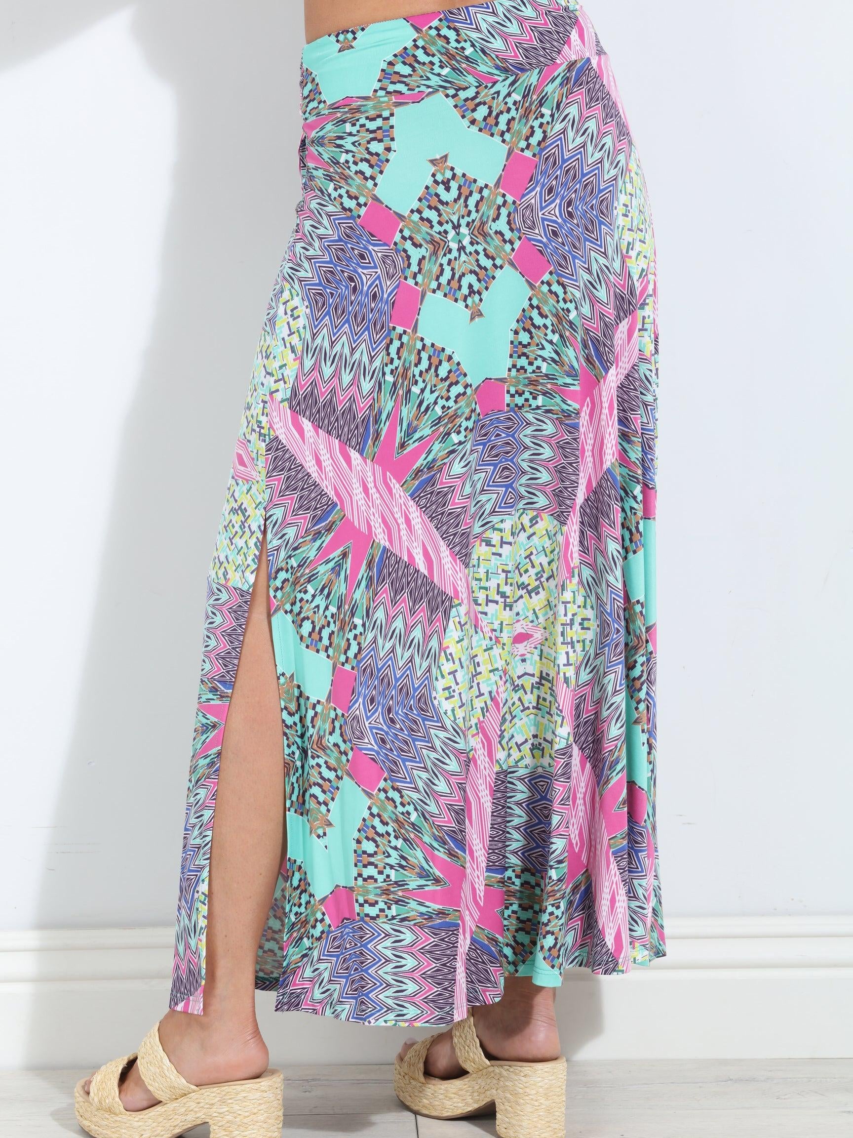 Memphis Tie Front Maxi Skirt-FINAL SALE