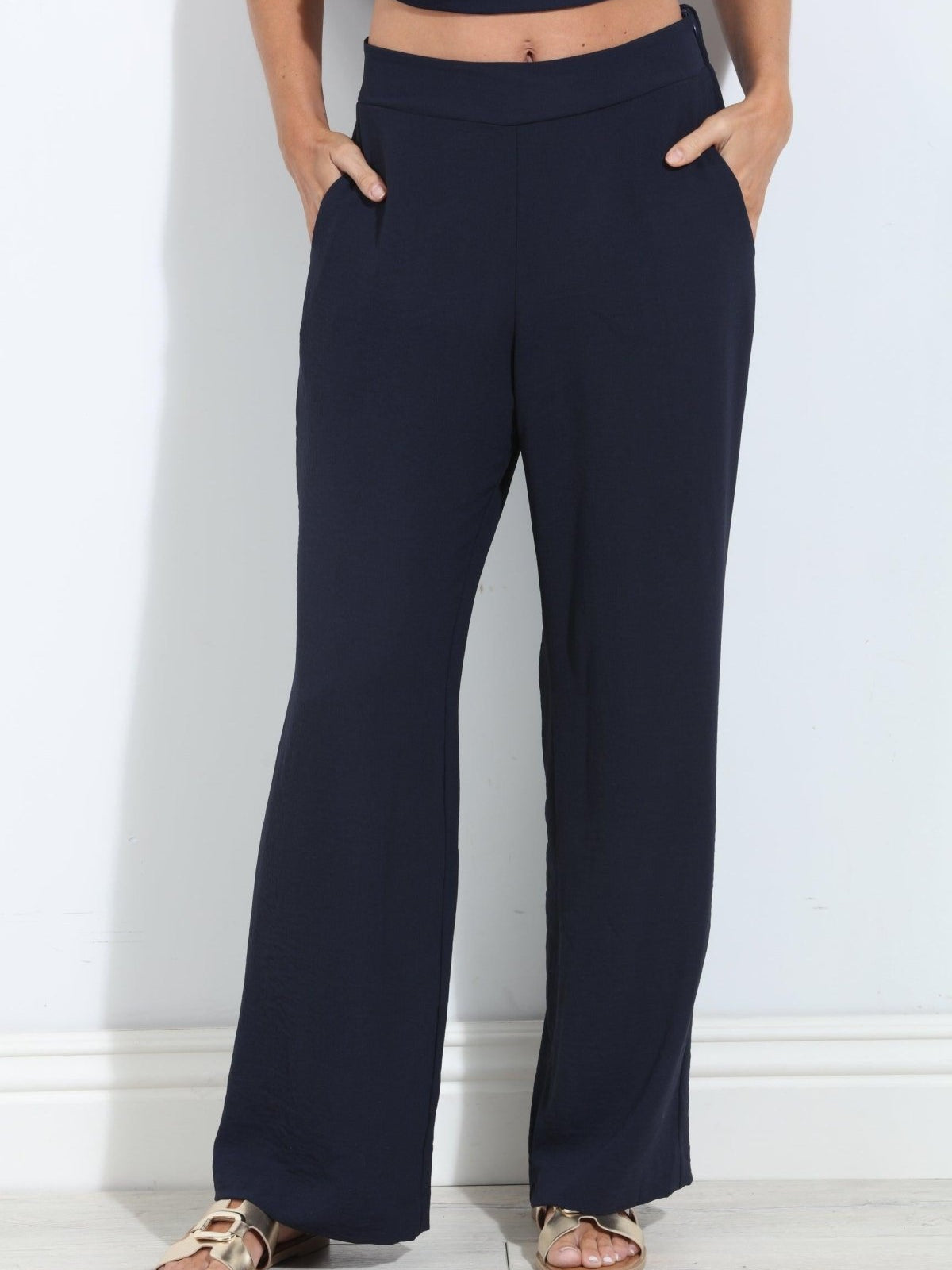 Navy Airflow Woven Trousers