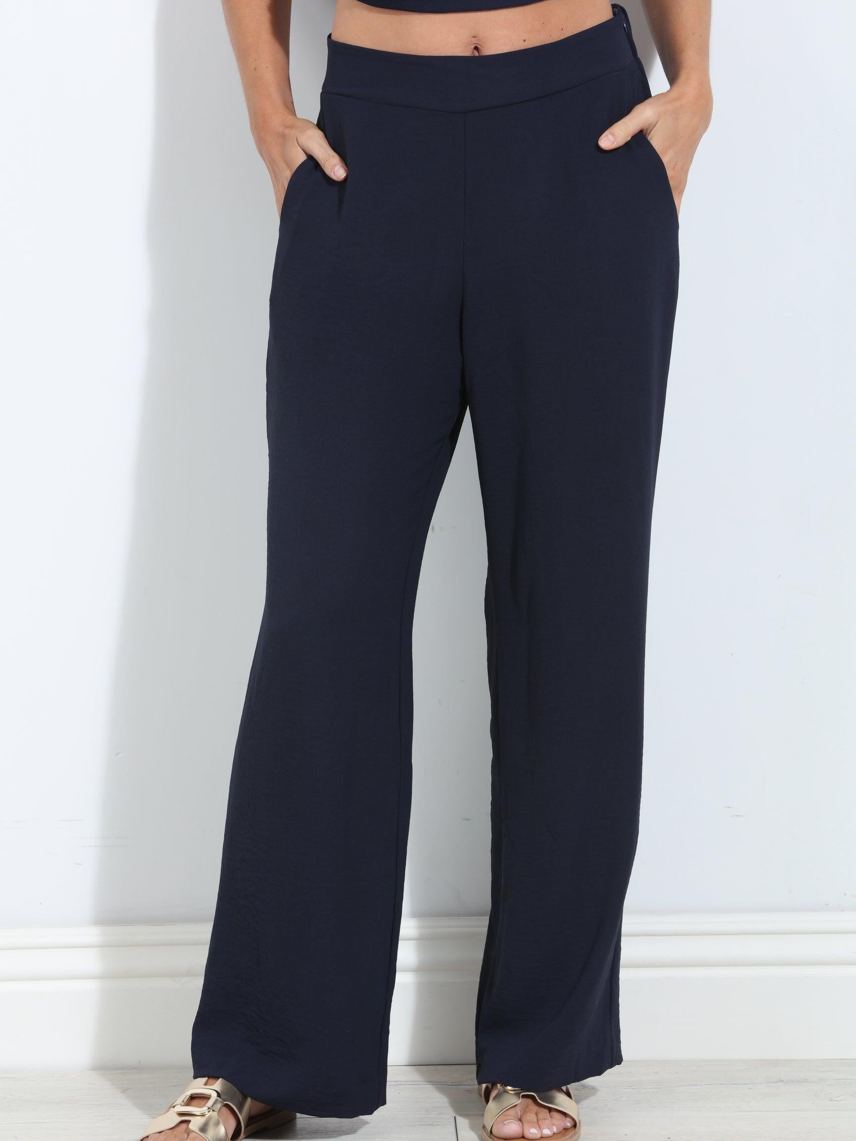 Navy Airflow Woven Trousers