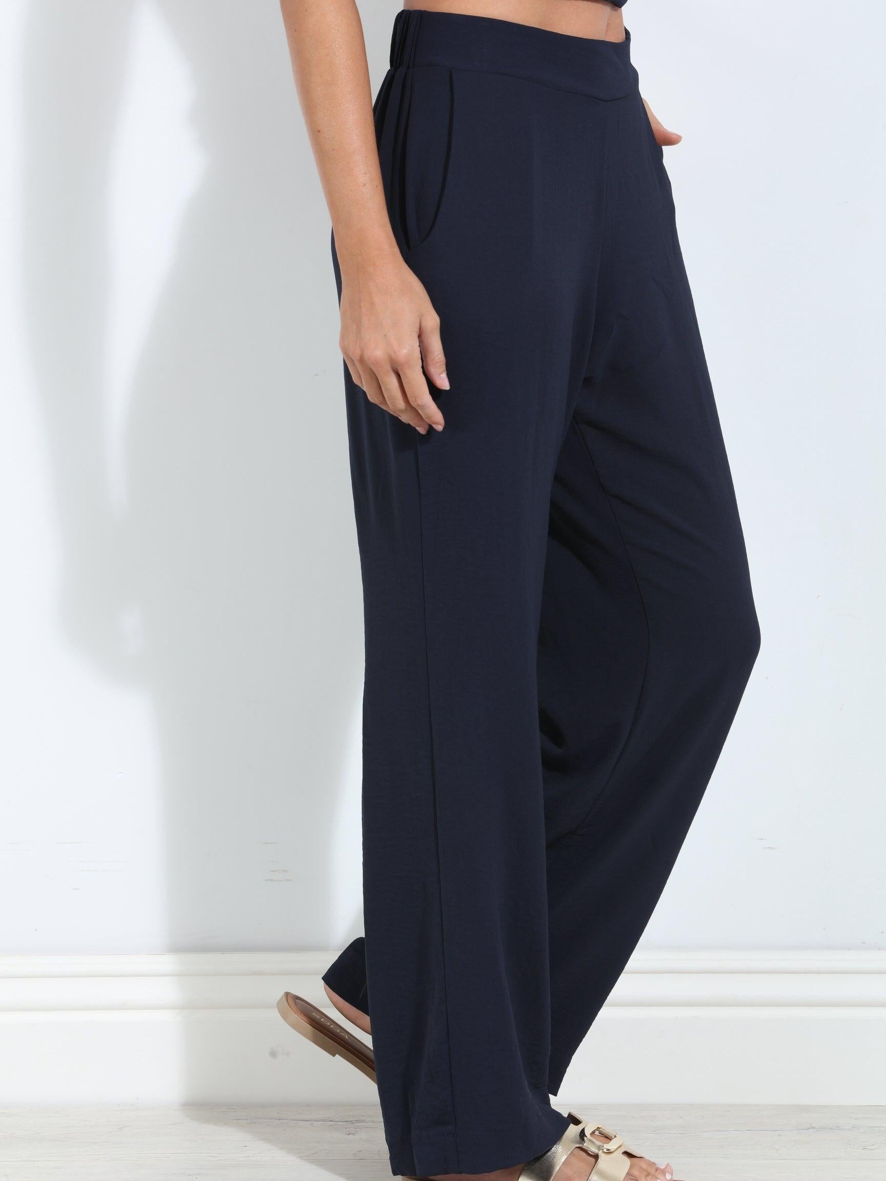 Navy Airflow Woven Trousers