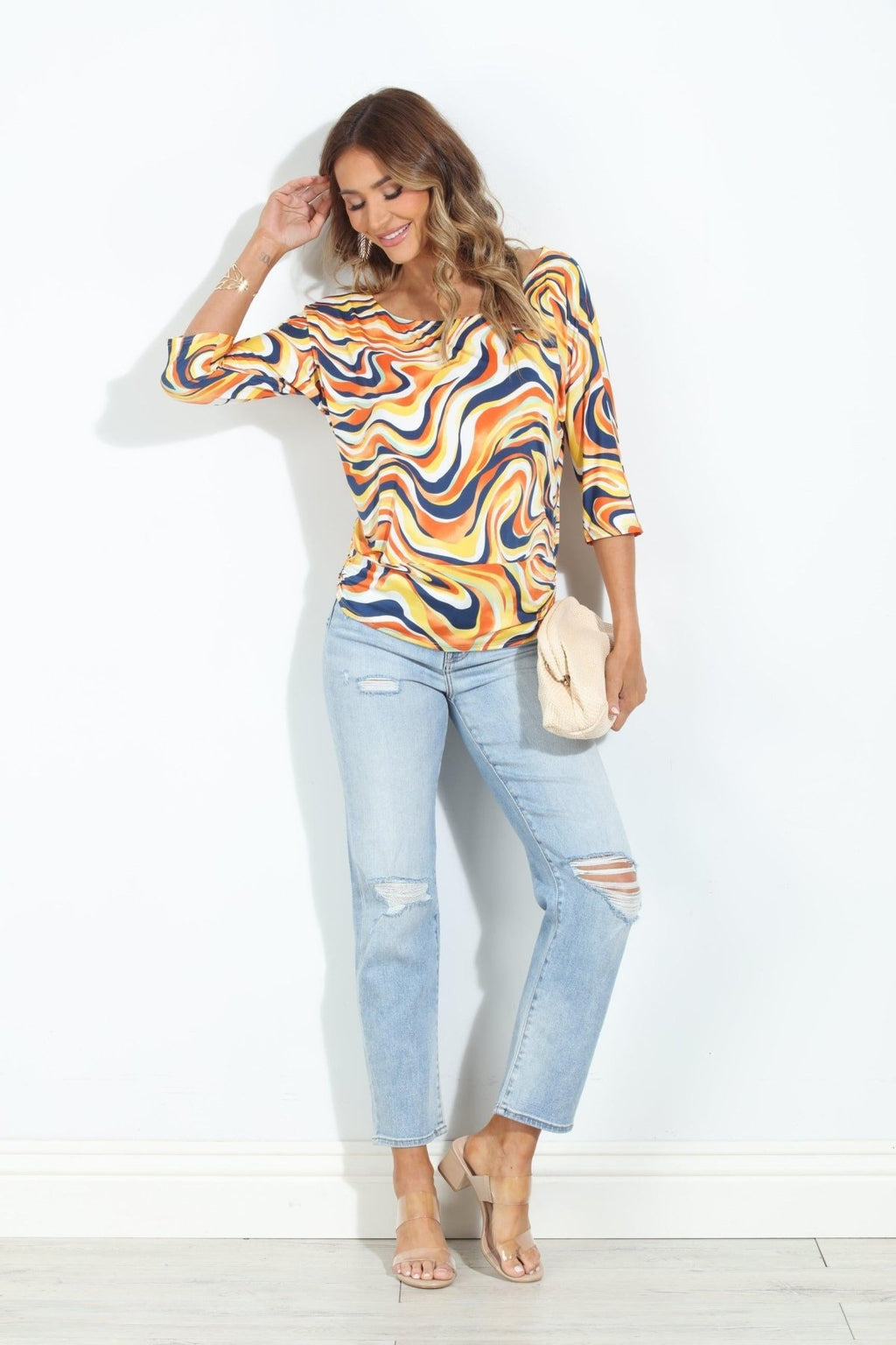 Luma Shirred Waist Top-FINAL SALE