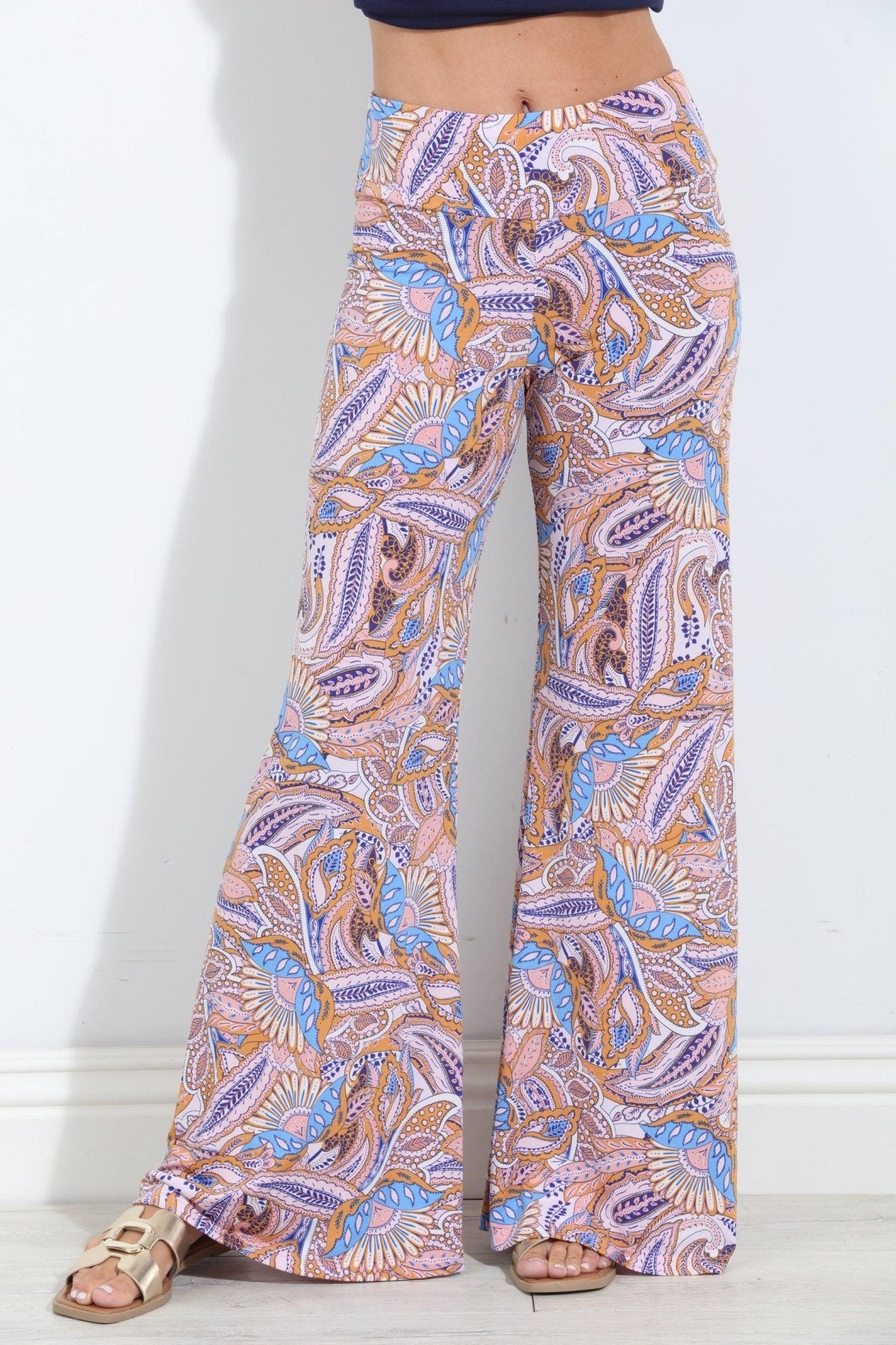 Brando Stretch Wide Leg Pants-FINAL SALE