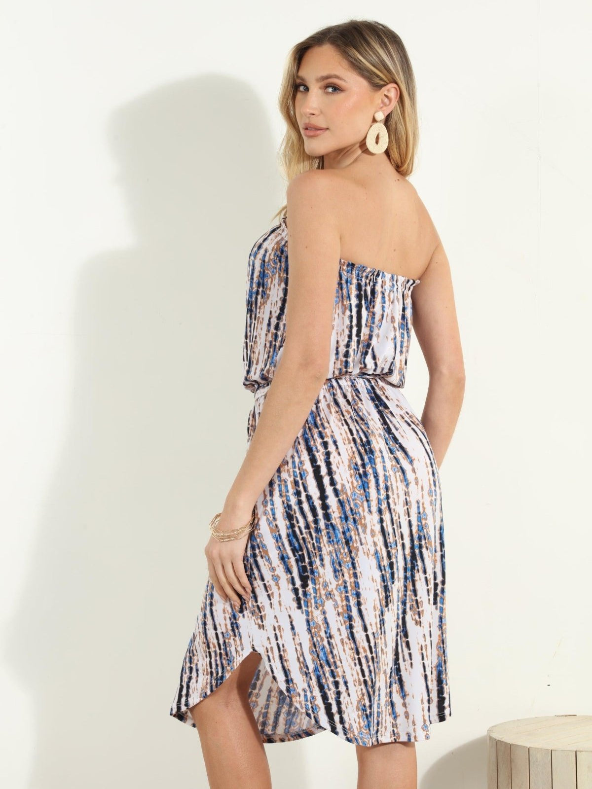 Reena Stretch Tube Belted Dress-FINAL SALE