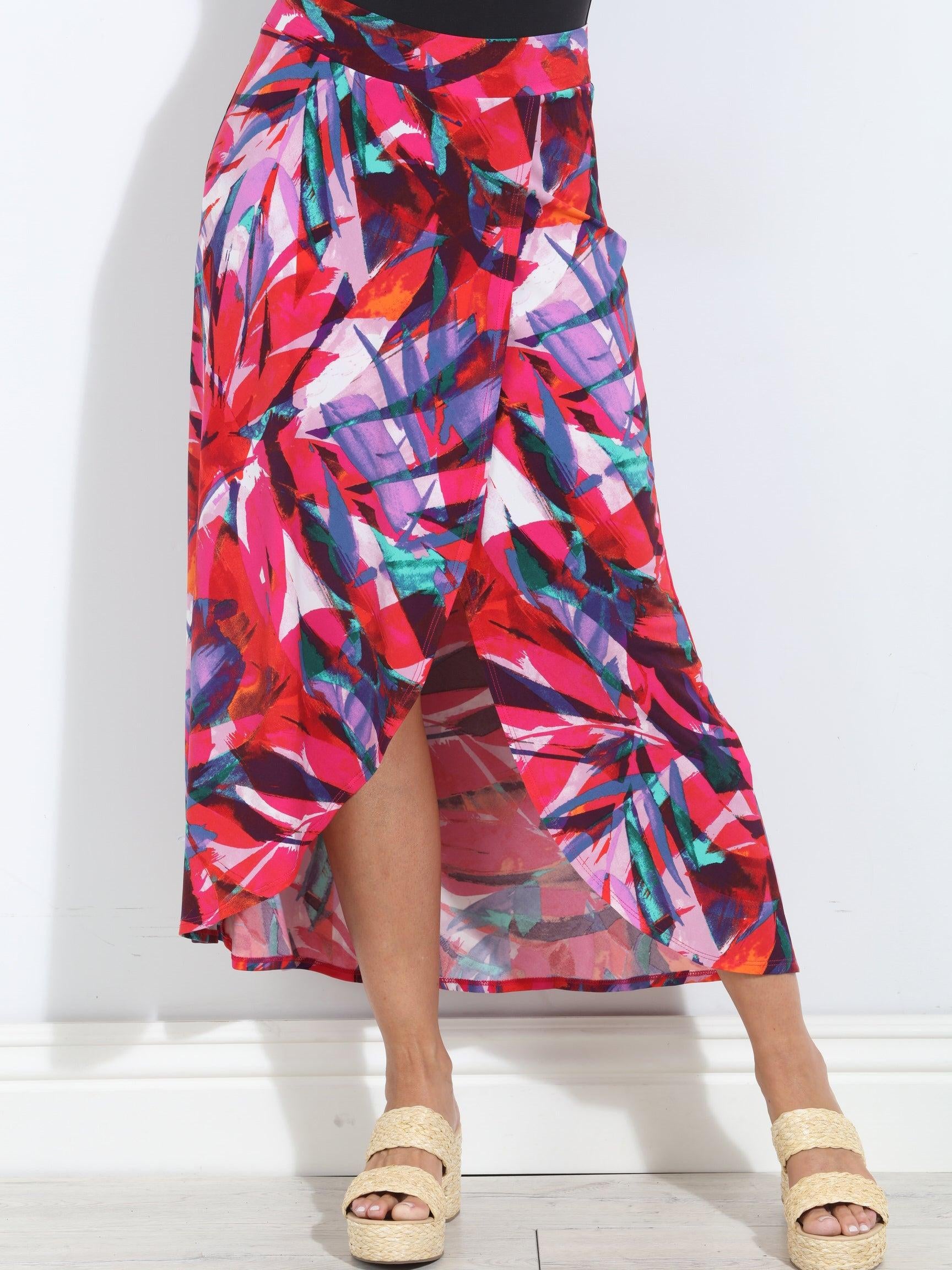 Palmera Faux Wrap Maxi Skirt-BEST SELLER