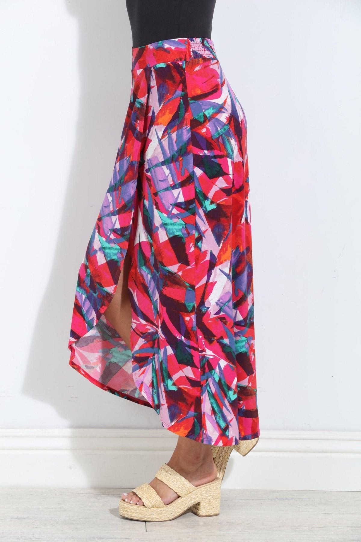 Palmera Faux Wrap Maxi Skirt-FINAL SALE