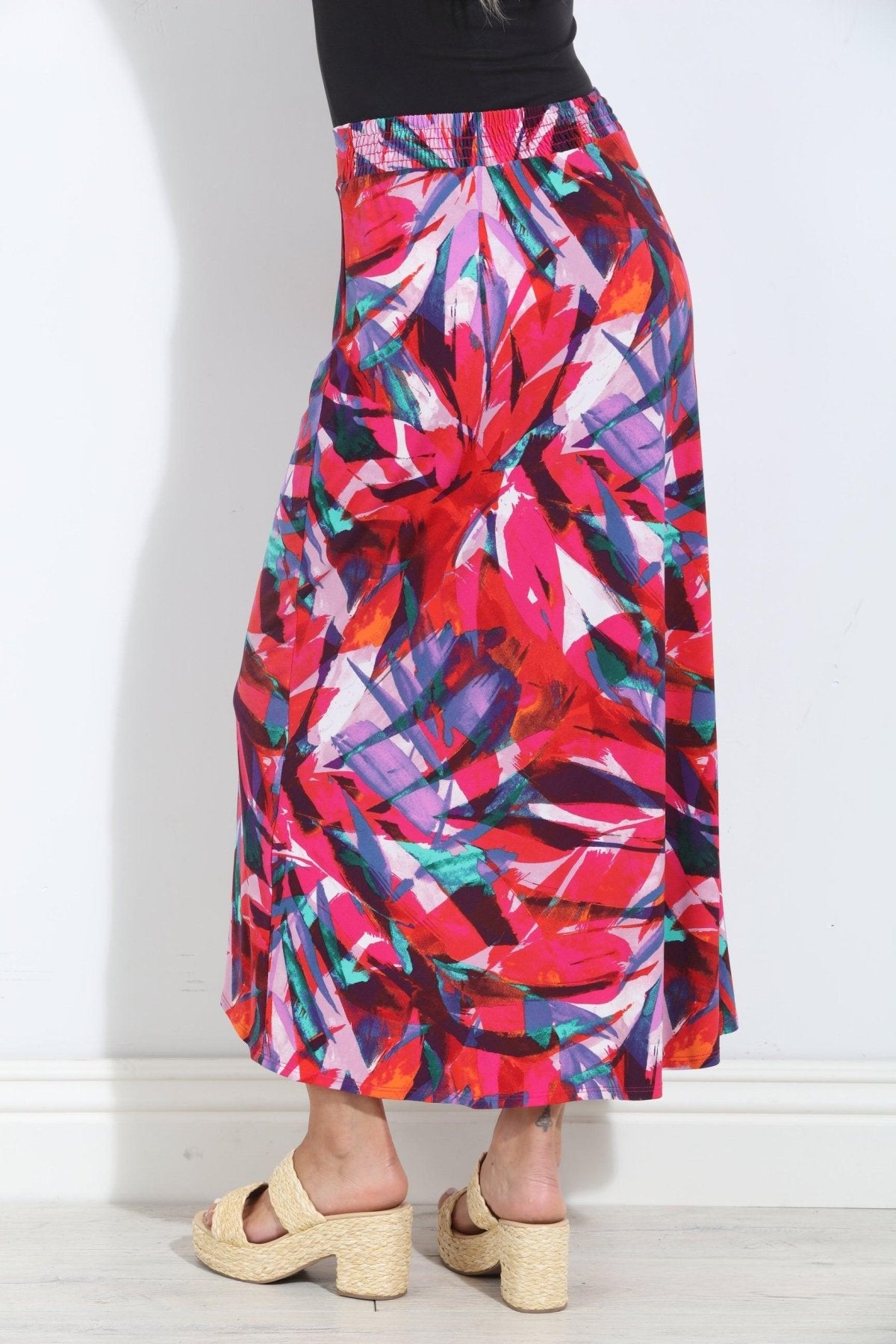 Palmera Faux Wrap Maxi Skirt-FINAL SALE
