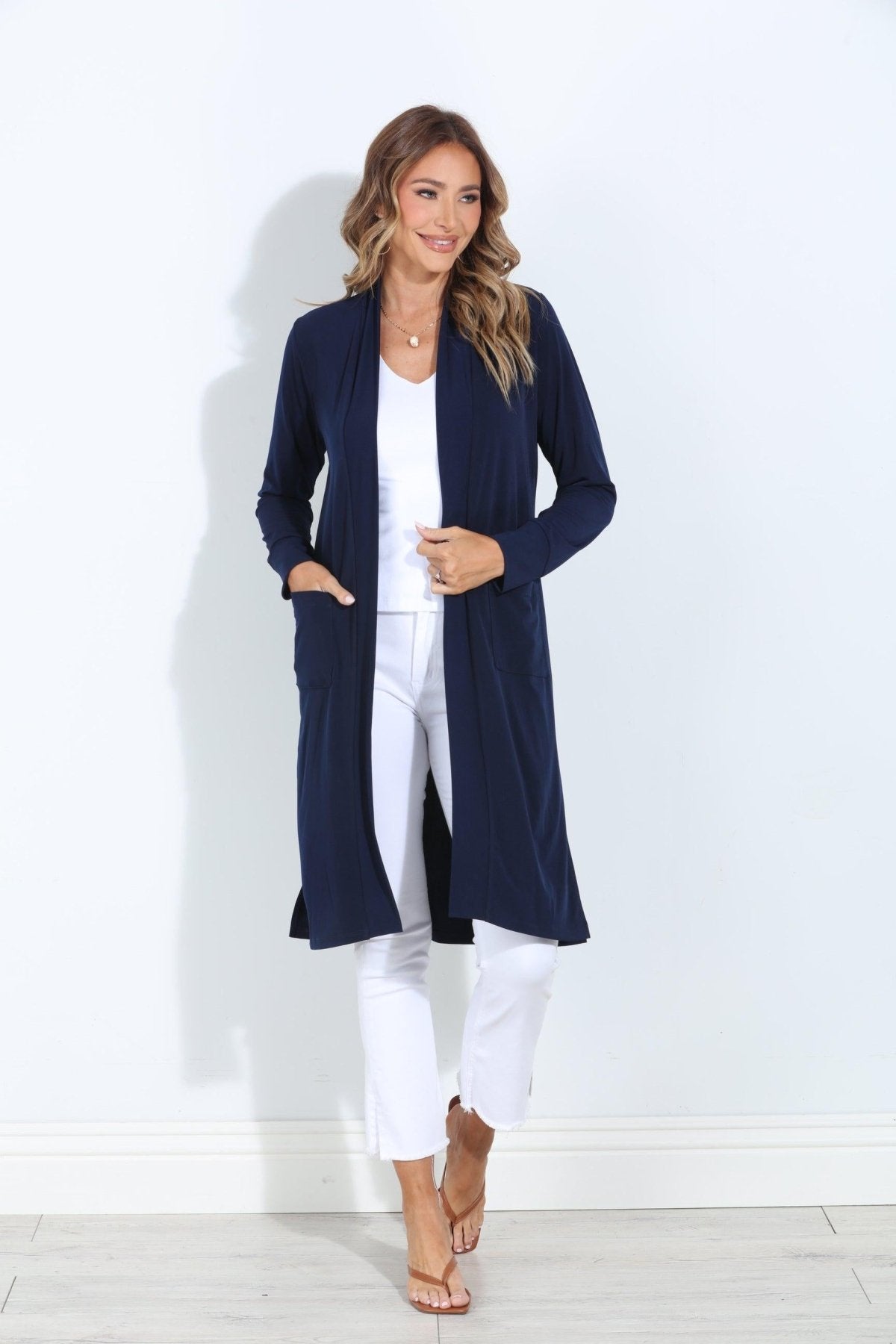 Navy Relaxed Lux Cardigan-BEST SELLER