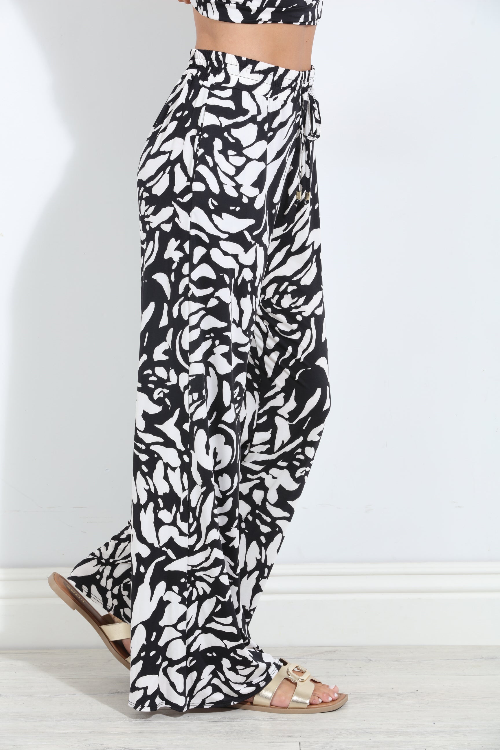 Dalma Drawstring Wide Leg Pant